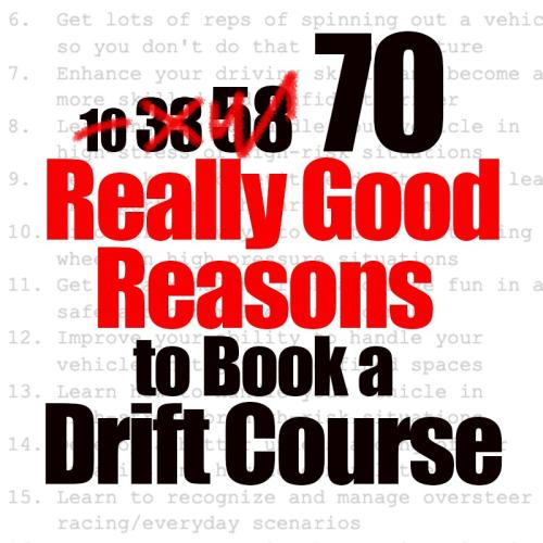 Best Reasons to book a drift course