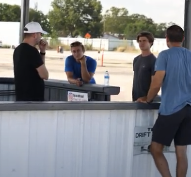 Texas Drift Academy students learning by resting